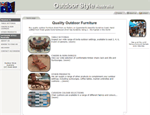 Tablet Screenshot of outdoorstyleoz.com.au